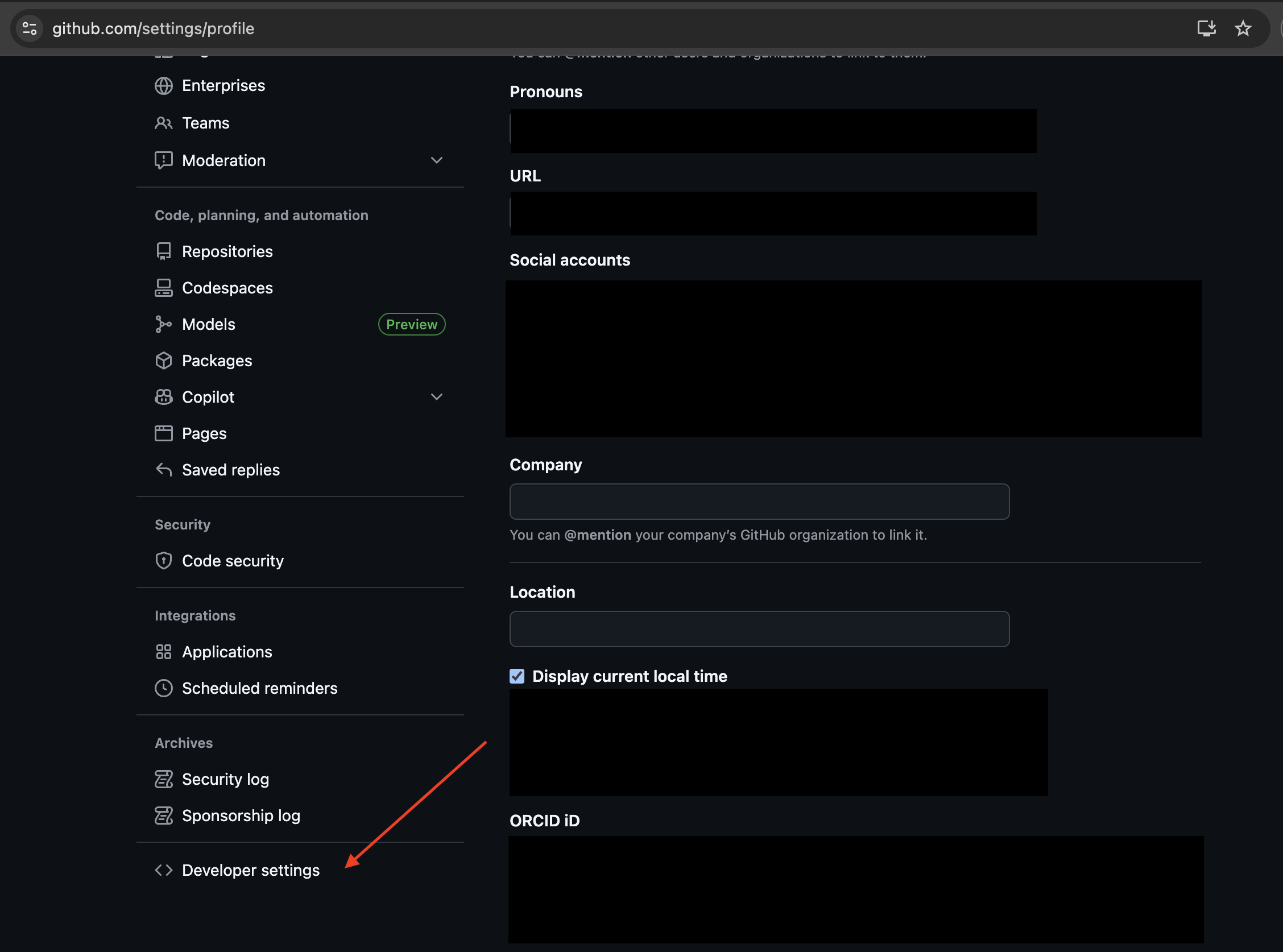 Access Token example